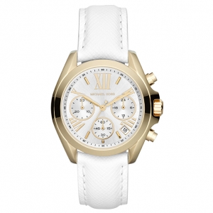 Michael Kors MK2302 Watch Strap White Leather