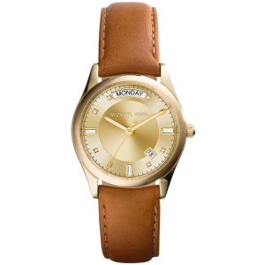 Michael Kors MK2374 Watch Strap Brown Leather