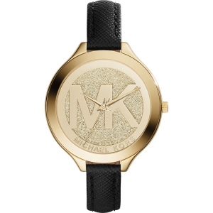 Michael Kors MK2392 Watch Strap Black Leather