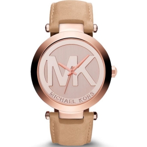 Michael Kors MK2399 Watch Strap Beige Leather