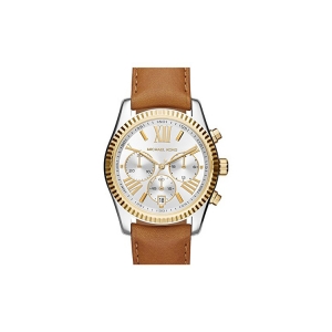 Michael Kors MK2420 Watch Strap Brown Leather