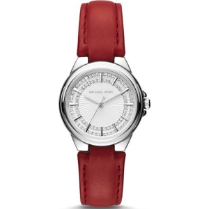 Michael Kors MK2474 Watch Strap Red Leather