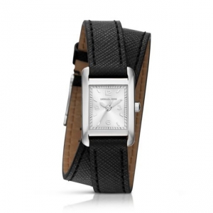 Michael Kors MK2497 Watch Strap Black Leather