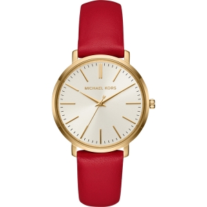 Michael Kors MK2596 Watch Strap Red Leather