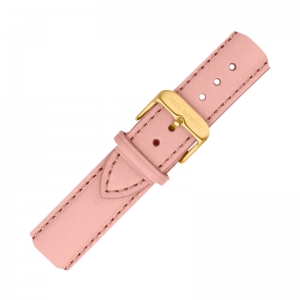 Paul Hewitt Leather Watch Strap Pink with Golden Steel Buckle 20mm