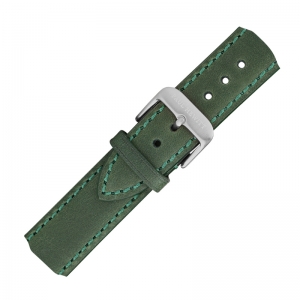 Paul Hewitt Leather Watch Strap Green with Steel Buckle 20mm