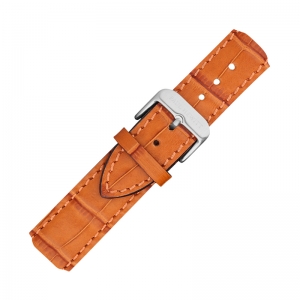 Paul Hewitt Leather Watch Strap Croco Light Brown with Steel Buckle 20mm