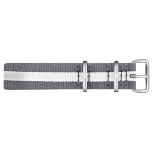 Paul Hewitt NATO Watch Strap Gray White with Steel Buckle 20mm