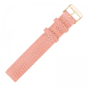 Paul Hewitt Perlon Watch Strap Pink with Gold Buckle 20mm