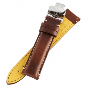 Fromanteel Pendulum Watch Strap with Folding Clasp Oiled Brown Leather L/XL
