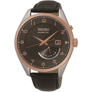 Seiko Kinetic Watch Strap SRN070 Black Leather 20mm