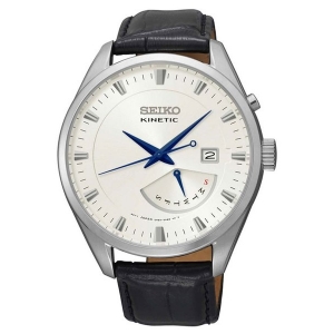 Seiko Kinetic Watch Strap SRN071 Black Leather 20mm