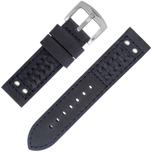 Strap Works Woven Ranger Watch Strap Dark Blue