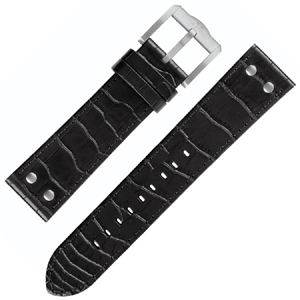 TW Steel Watch Band Slim Line TW1300, TW1301 - Black 22mm