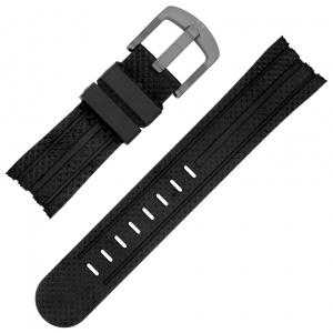 TW Steel Watch Band TW76, TW90, TW91, TW93, TW702 - Black Rubber 22mm