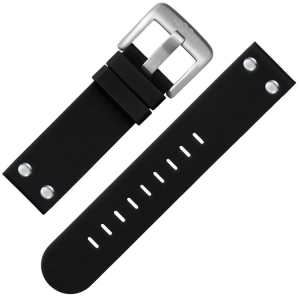 TW Steel Watch Band TWB581 Black Rubber with Studs 24mm
