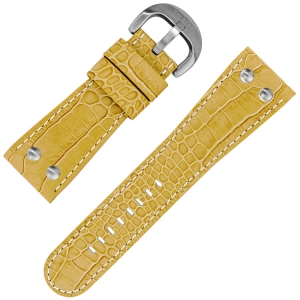 TW Steel Goliath Watch Strap Beige Croco Calf Skin 30mm