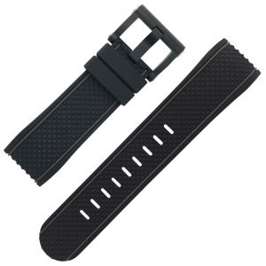 TW Steel VR46 Valentino Rossi TW937 Grandeur Tech Watch Strap - Black Rubber 24mm