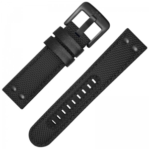 TW Steel Watch Strap VS42, VS44 Black Canvas 24mm