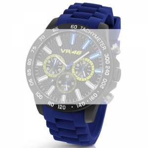 TW Steel VR110 Valentino Rossi VR|46 Watch Strap - Blue Rubber 22mm