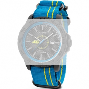 TW Steel VR12 Valentino Rossi VR|46 Watch Strap - Light Blue Nylon 22mm