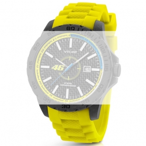 TW Steel VR2 Valentino Rossi VR|46 Watch Strap - Yellow Rubber 22mm