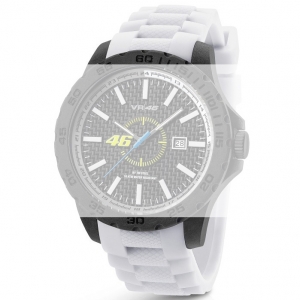 TW Steel VR4 Valentino Rossi VR|46 Watch Strap - White Rubber 22mm