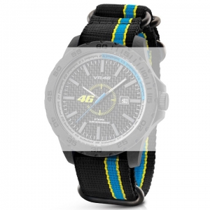 TW Steel VR9 Valentino Rossi VR|46 Watch Strap - Black Nylon 20mm