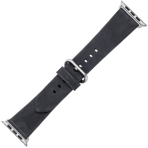 Apple Watch Strap Black Vintage Leather Black