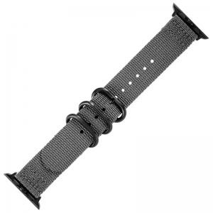 Apple Watch Two Piece NATO Nylon Watch Strap Gray