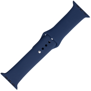 Apple Watch Strap Blue Silicone Rubber