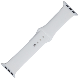 Apple Watch Strap White Silicone Rubber