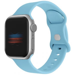 Apple Watch Strap Silicone Rubber Light Blue