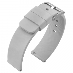 Silicone Rubber Watch Strap Gray