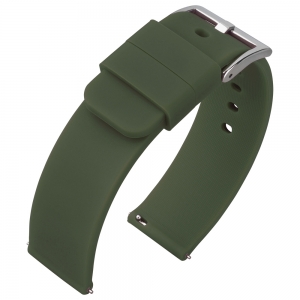 Silicone Rubber Watch Strap Olive Green