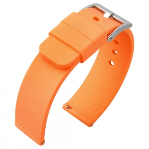 Silicone Rubber Watch Strap Orange