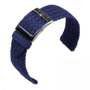 Eulit Two Piece Perlon Watch Strap Palma Pacific Navy Blue