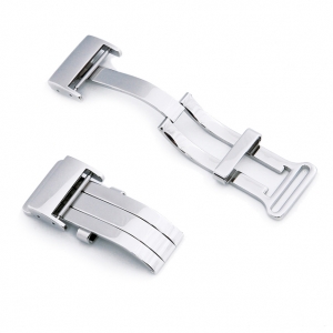 Folding Clasp for Breitling Watch Straps - Stainless Steel