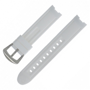 Buddha to Buddha Watch Strap for Accelerator BTB.F.R 39mm Watches - White Rubber 18mm