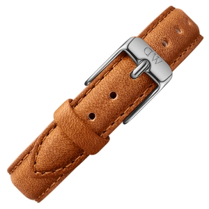 Daniel Wellington 14mm Petite Durham Brown Leather Watch Strap Stainless Steel Buckle
