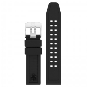 Luminox 7050 7060 Series Watch Strap Black Rubber 20mm - FP.7050.20