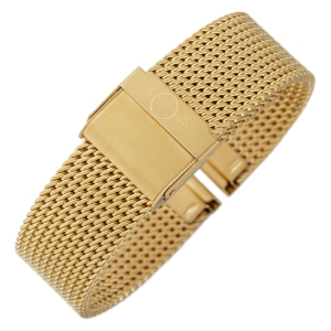 bandOh Mesh Milanaise Watch Bracelet Fine Woven Steel Gold