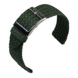 Eulit Two Piece Perlon Watch Strap Palma Pacific Green