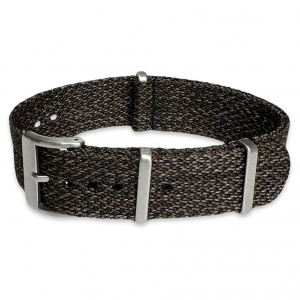 Charcoal Black Tweed Like Nylon NATO G10 Military Strap