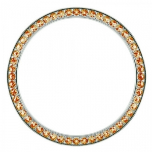 Marc Coblen / TW Steel Bezel 42mm Stainless Steel Orange Crystals - MCB42S203