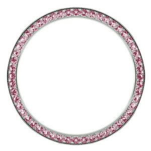 Marc Coblen / TW Steel Bezel 42mm Stainless Steel Pink Crystals - MCB42S209