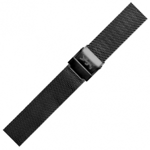 LLarsen / Lars Larsen 20mm Watch Bracelet Black Steel Mesh