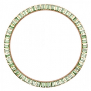 Marc Coblen / TW Steel Bezel 45mm Rosegold Steel Light Green Crystals - MCB45R214