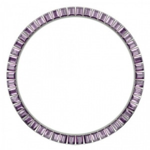 Marc Coblen / TW Steel Bezel 45mm Stainless Steel Purple Crystals - MCB45S204