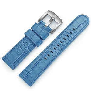 Marc Coblen / TW Steel Watch Strap Blue Leather Alligator 22mm